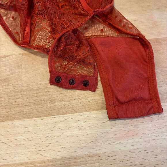 Lingerie Sexy Lace Orange Large - Picture 4 of 4